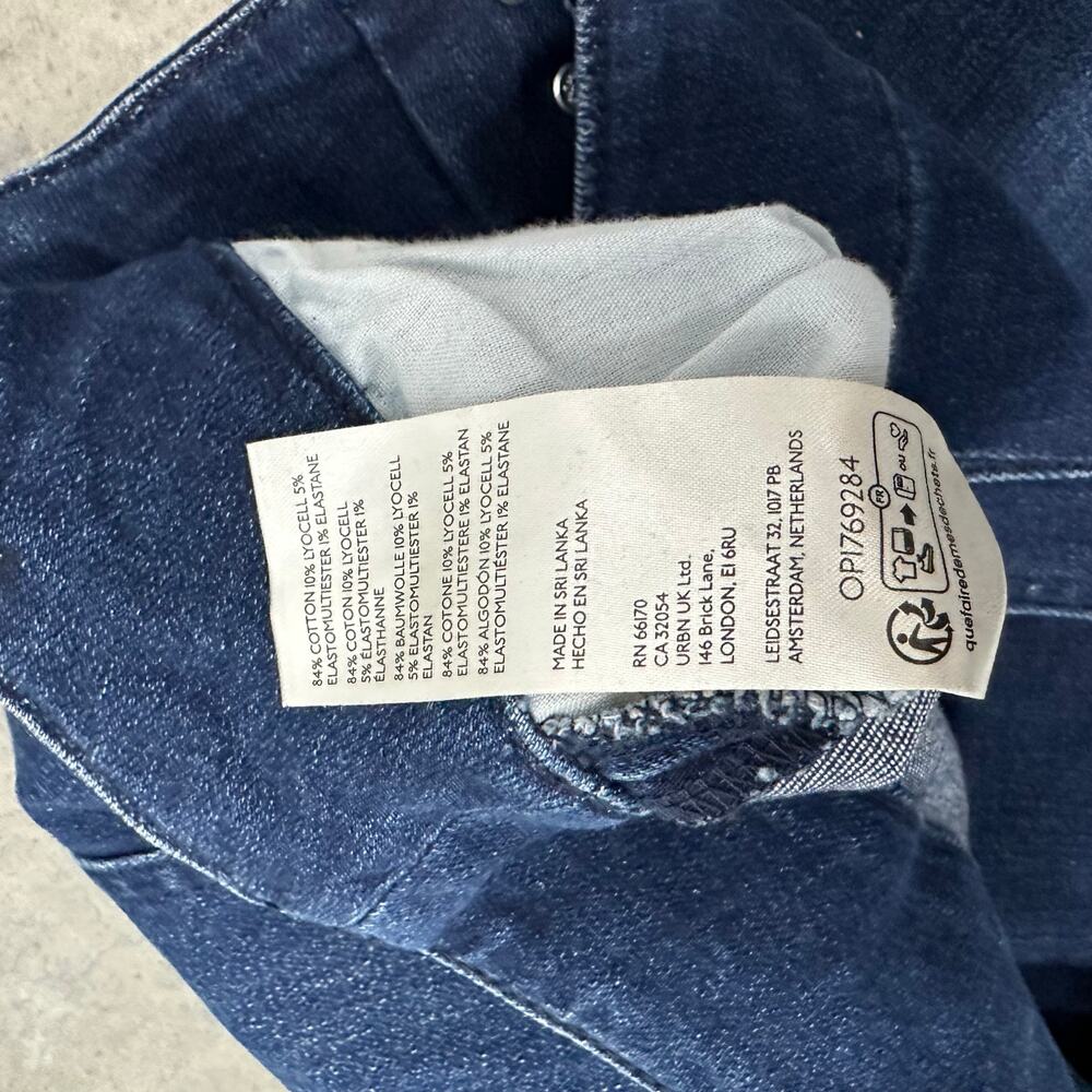 Anthropologie Maeve Corseted High Rise Wide Leg Jeans Plus sz 26W - Picture 8 of 11
